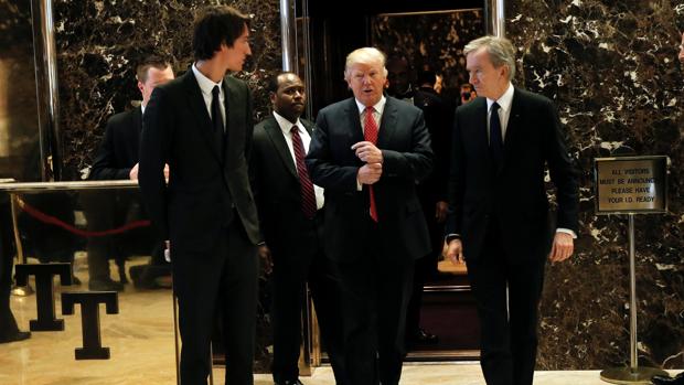 Arnault y Trump, tras su encuentro en el emblemático edificio