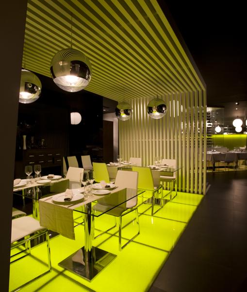 Restaurante Azabache, deco «greenery»