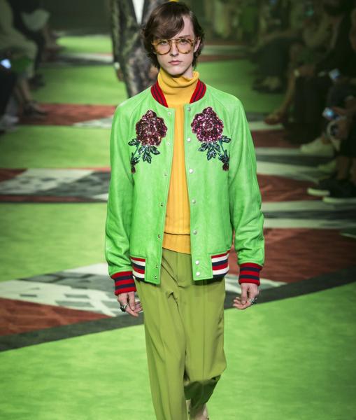 El desfile de Gucci se tiñe de verde