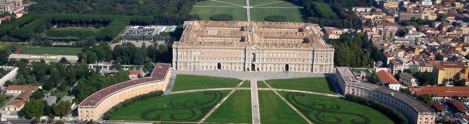 Vista aérea del Palacio Real de Caserta