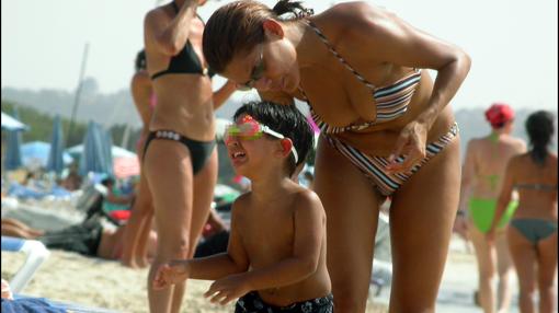 Ivonne y el pequeño Alejandro