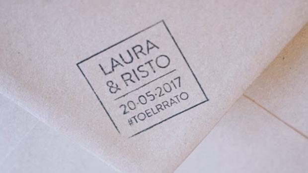 Así son las románticas invitaciones de la boda de Risto Mejide y Laura Escanes