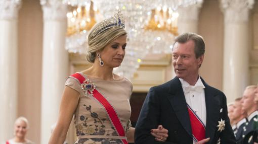 Máxima de Holanda, con el Gran Duque de Luxemburgo, Enrique