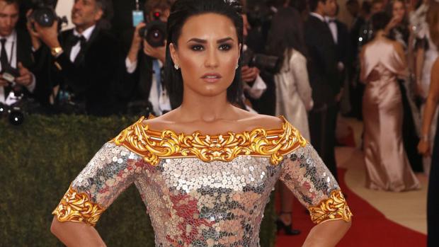 Lovato en la Met Gala en Nueva York