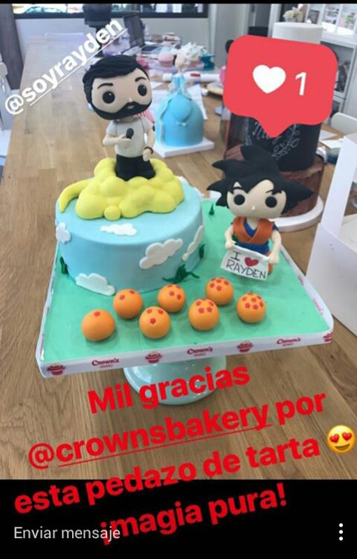 La tarta con la que sorprendió al rapero