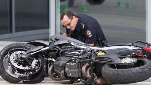 La motocicleta que provocó la muerte de la especialista