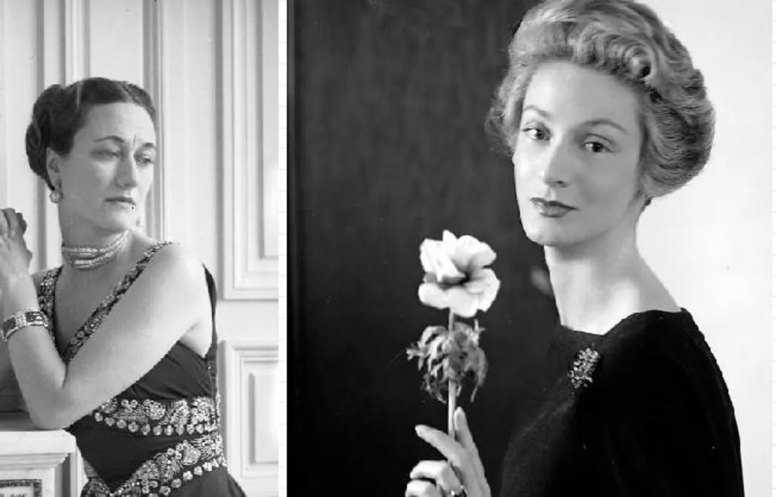 La Duquesa de Windsor, en 1938; derecha, Marella Agnelli, en 1957
