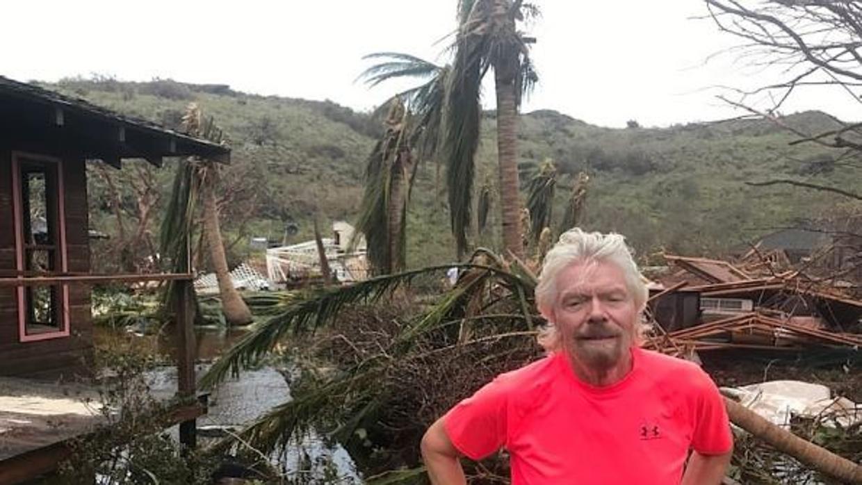 Así ha quedado la mansión del mutimillonario Richard Branson tras el paso del huracán Irma