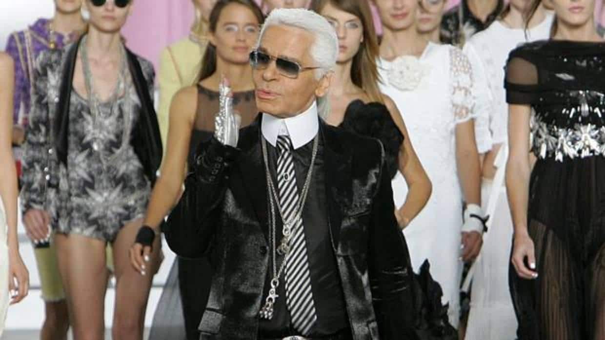 Karl Lagerfeld, durante uno de sus desfiles