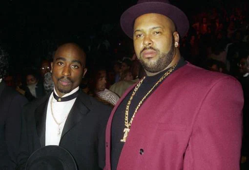 Tupac Shakur y Suge Knight el día de su muerte