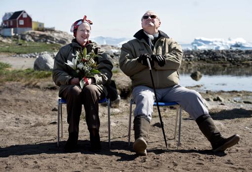 La Reina y su esposo de vacaciones en Saggag, Groenlandia