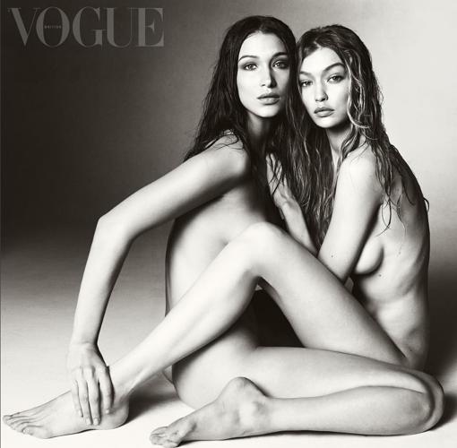 El desnudo integral de Bella y Gigi Hadid para Steven Maisel