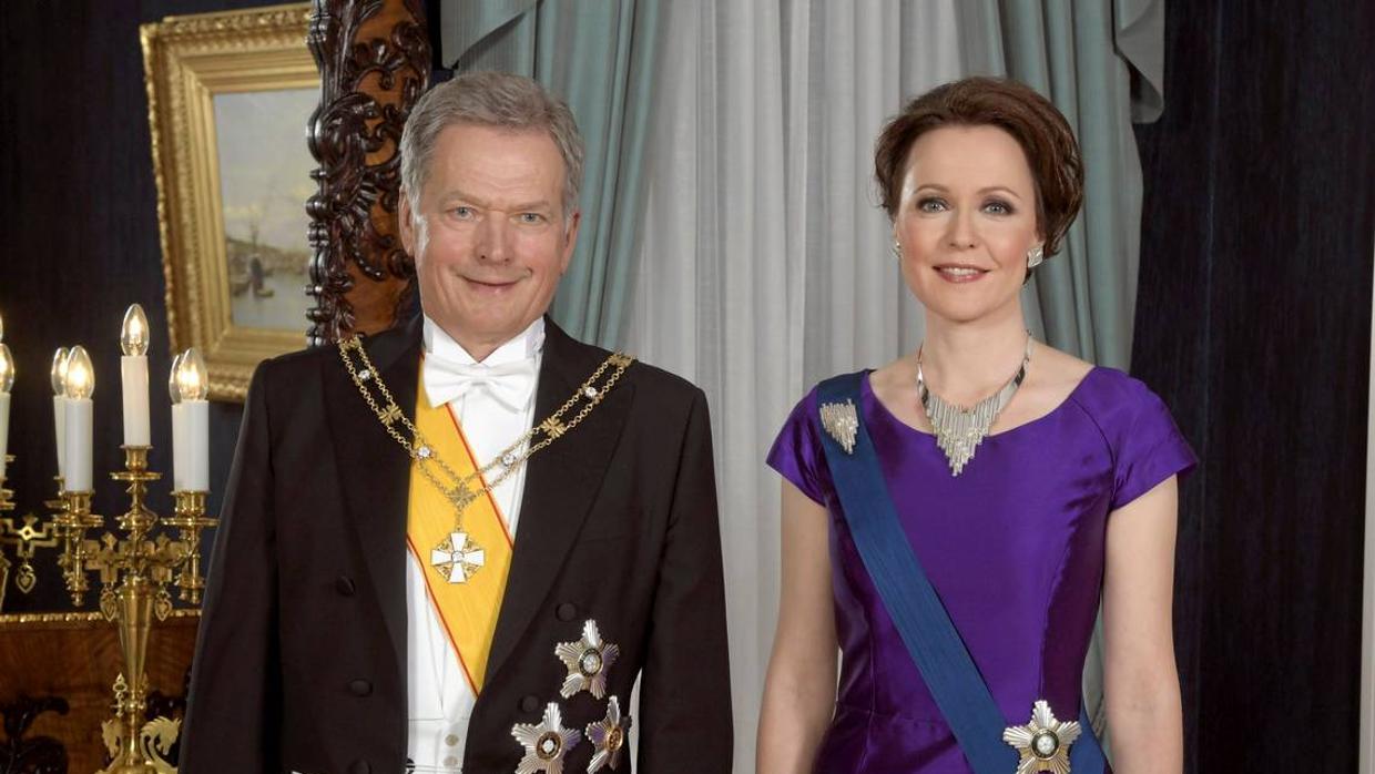 Sauli Niinistö y su esposa, Janni Haukio