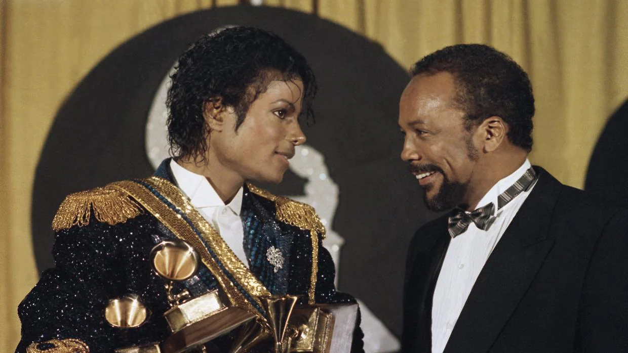 Michael y Quincy en la ceremonia de los Grammy de 1984