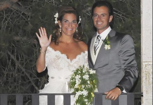 Arantxa Sánchez Vicario y Santacana el día de su boda