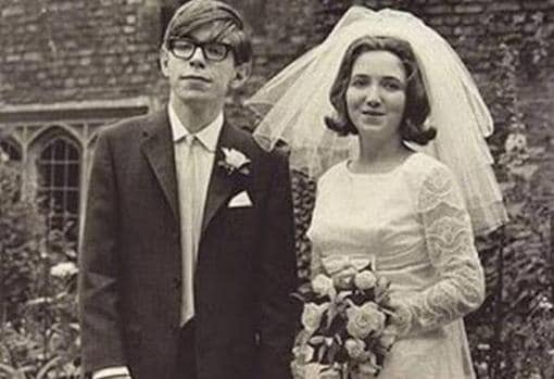 Stephen Hawking junto a Jane Wilde, en 1965