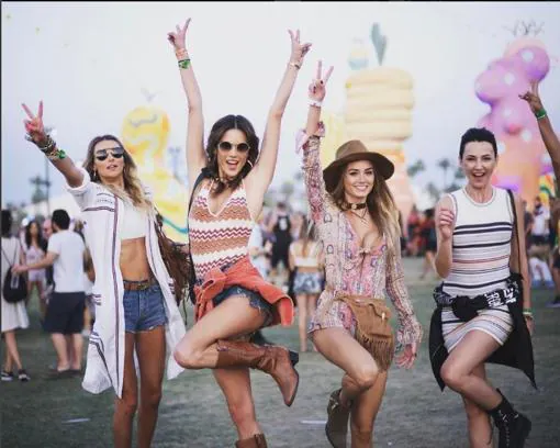 Alessandra Ambrosio en el festival de Música de Coachella