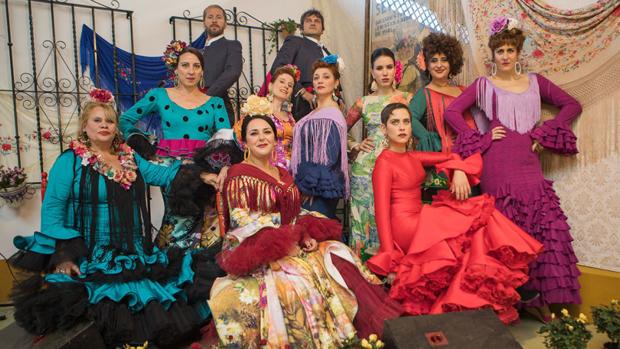 ¿Cómo se visten de flamenca en la serie «Allí Abajo»?