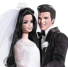 La boda de Elvis representada por Barbie