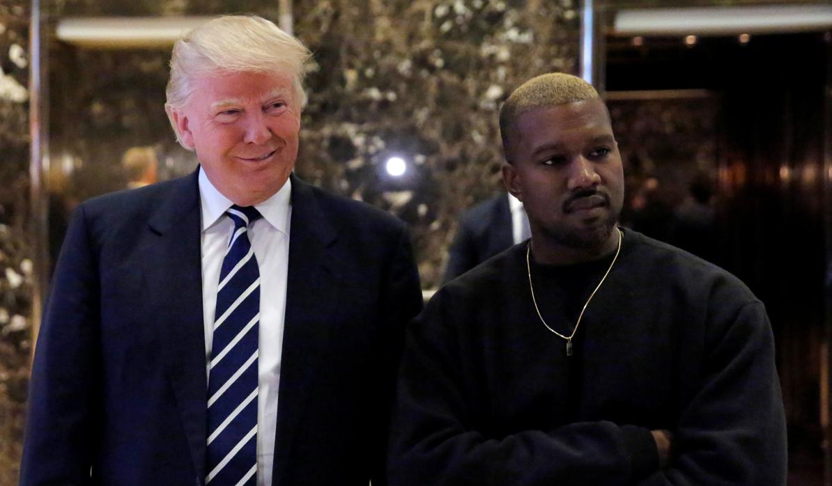 Donald Trump y Kanye West en la Torre Trump de Nueva York