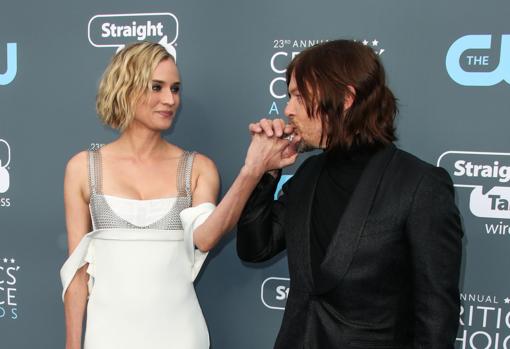 Diane Kruger y Norman Reedus en los Premios Cristics' Choice Awards 2018