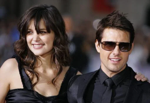 Tom Cruise junto a Katie Holmes, con quien se casó tras divorciarse de Kidman