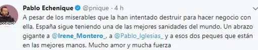 Pablo Iglesias, tras el nacimiento prematuro de sus mellizos: «Esperamos que salgan adelante»