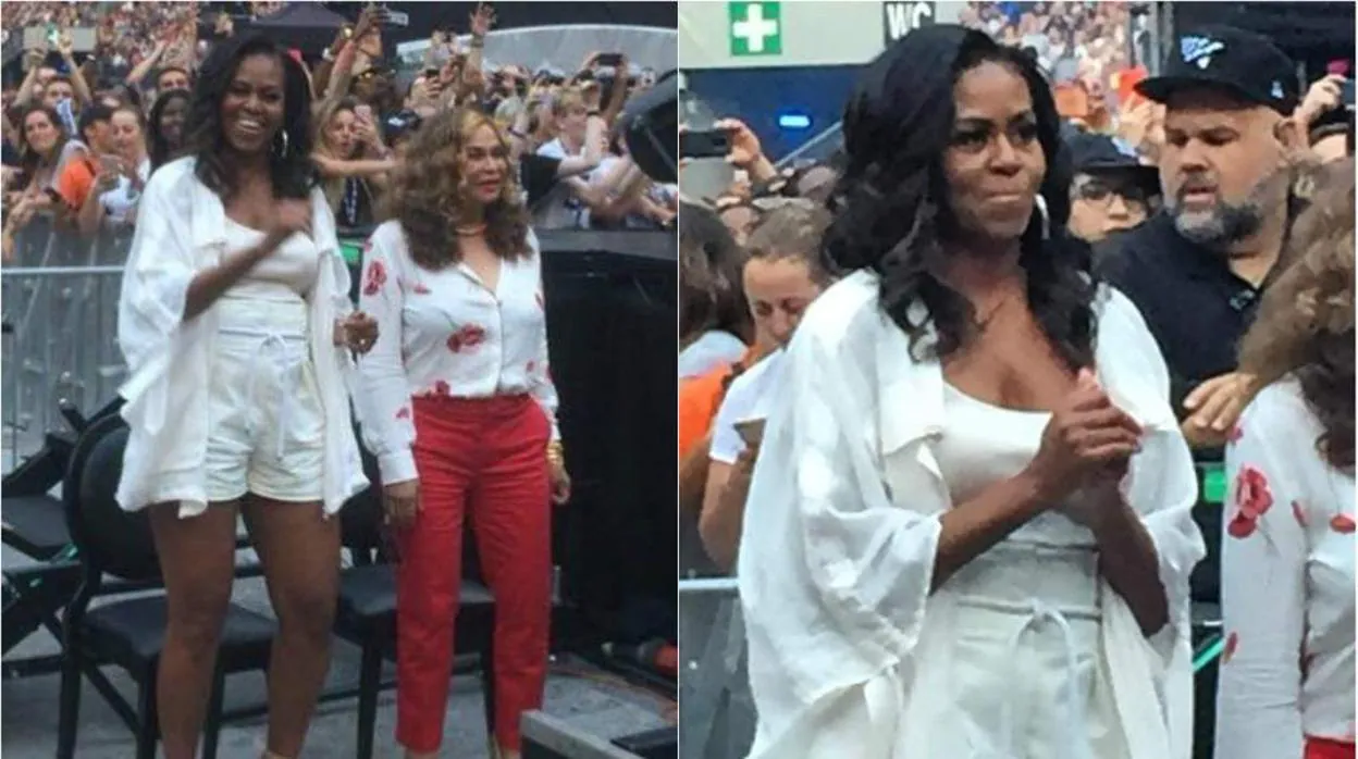 Michelle Obama durante el concierto