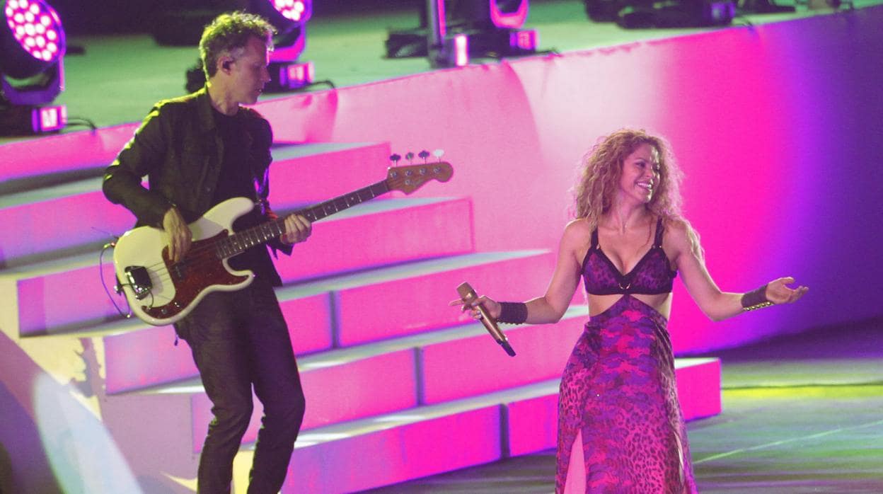 Shakira durante su actuación en la inauguración de los Juegos Centroamericanos y del Caribe 2018