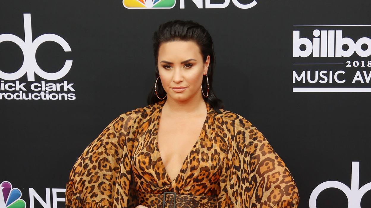 La cantante Demi Lovato en los Billboard Music Awards 2018 en Las Vegas, EE.UU.