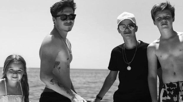 El posado veraniego familiar de Los Beckham (sin Victoria)