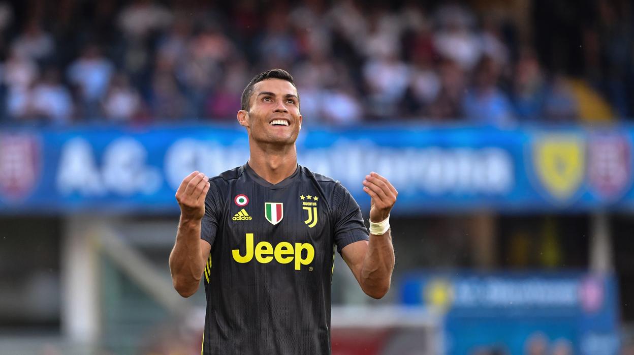 Cristiano Ronaldo durante su debut con Juventus