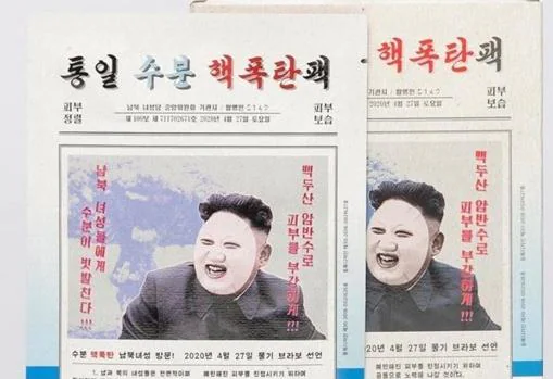 Las mascarillas de Kim Jong-un conquistan Seúl