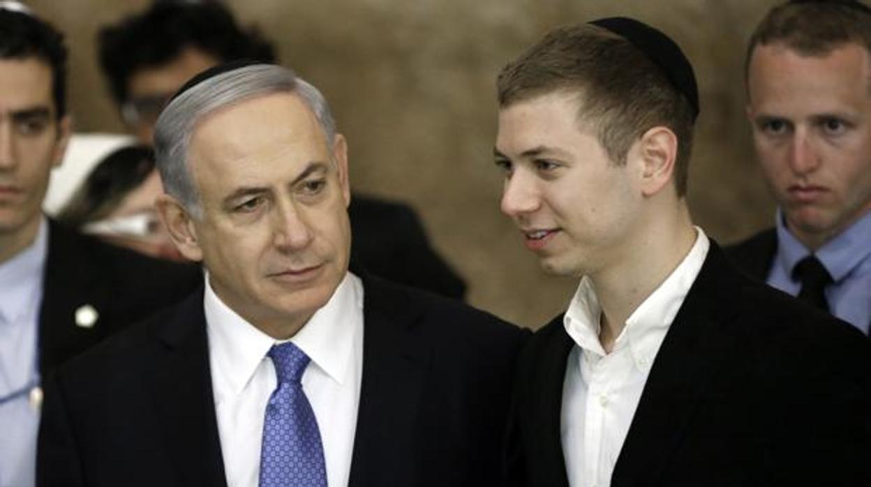 El primer ministro de Israel y su hijo