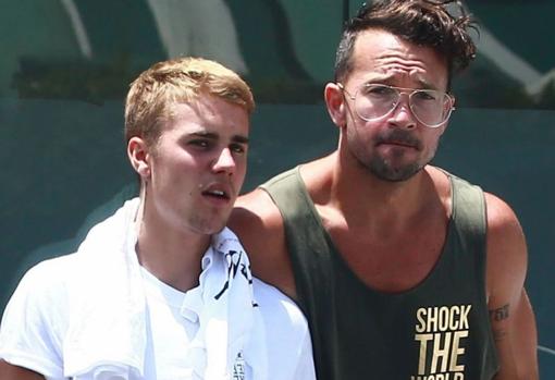 Justin Bieber y el pastor evangélico Carl Lents