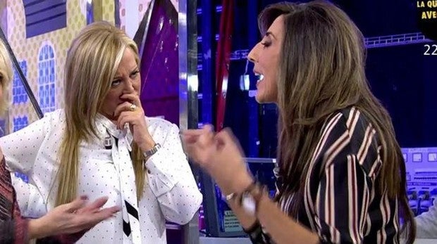 Paz Padilla estalla y abandona el plató de «Sálvame» tras una pelea con Belén Esteban