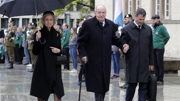 Don Juan Carlos y Doña Sofía, en el funeral del Gran Duque Juan de Luxemburgo