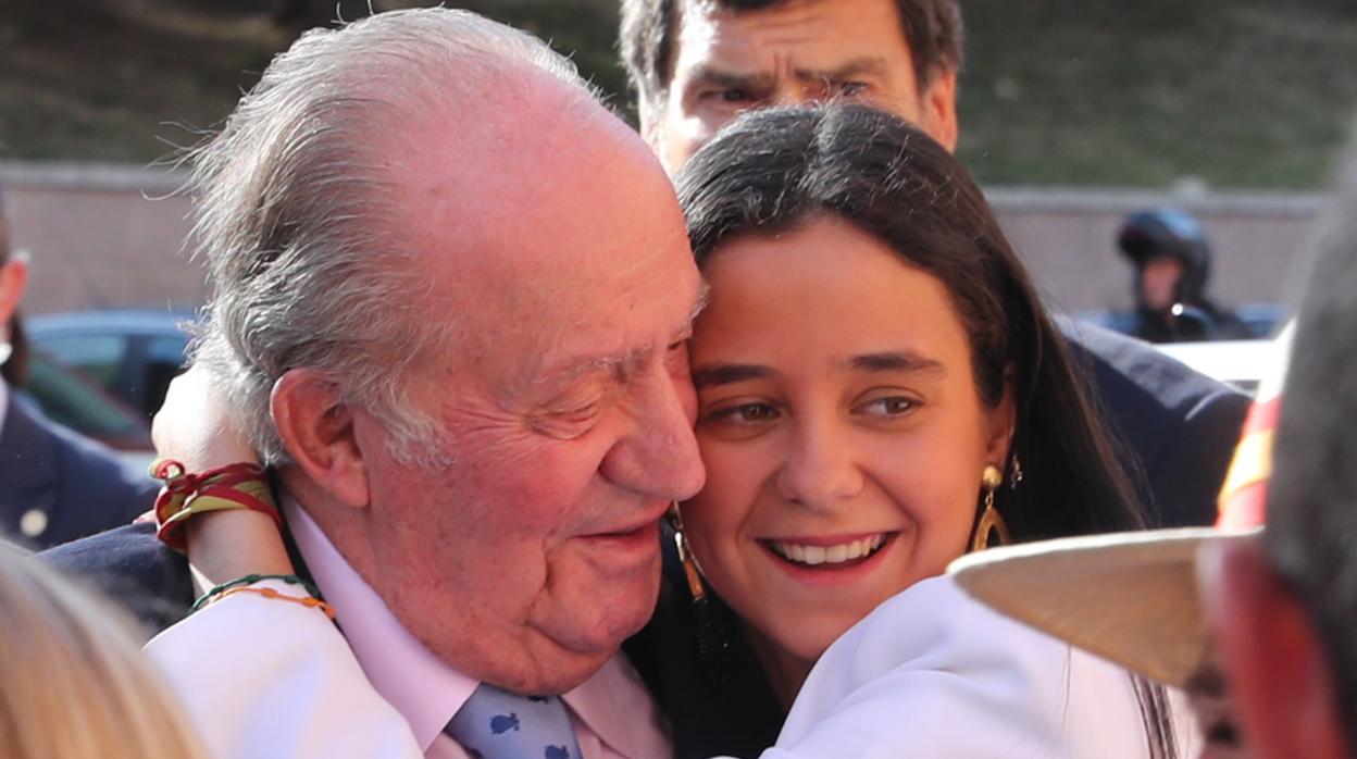 Don Juan Carlos junto a su nieta Victoria Federica