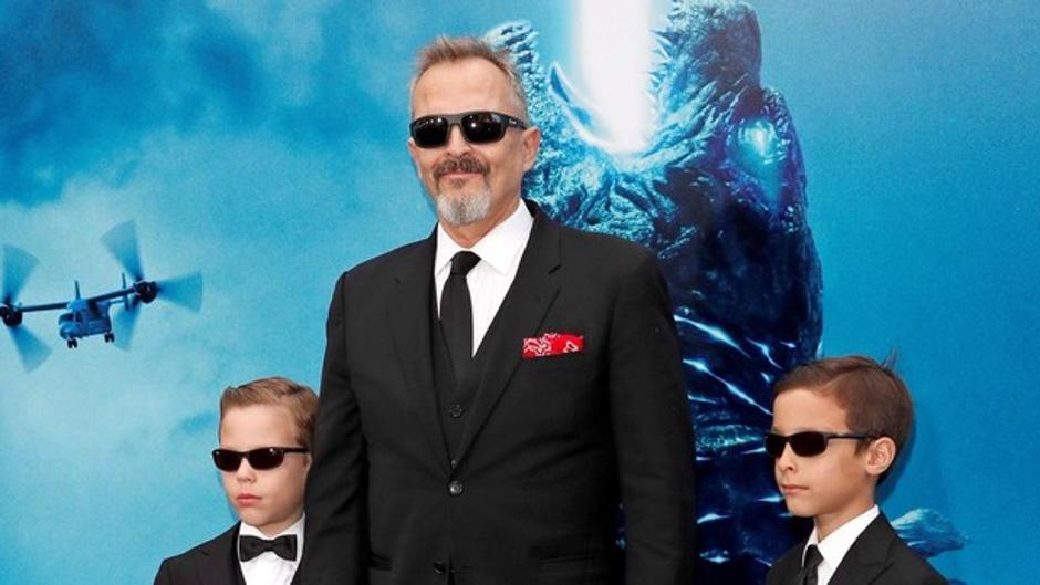 Miguel Bosé enseña por primera vez a sus hijos en Hollywood