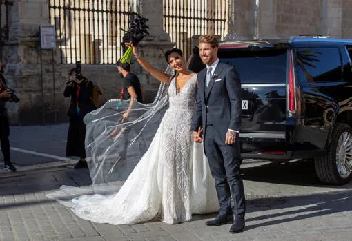 Pilar Rubio vestida de novia: así ha sido de espectacular el vestido de la presentadora