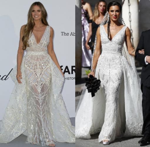 Heidi Klum ya lució el vestido de novia de Pilar Rubio el año pasado