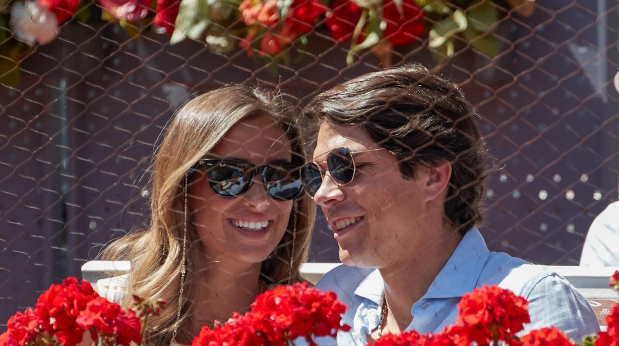 Maria Pombo y Pablo Castellano durante el Masters Series Madrid 2019 .