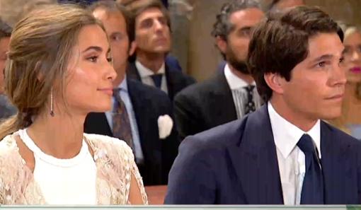 María Pombo y Pablo Castellano en el día de su boda