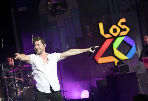 David Bisbal, durante el concierto de Los 40 Básico Opel Corsa