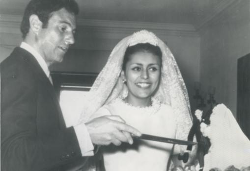 Arturo Fernández y su primera mujer, María Isabel Sensat