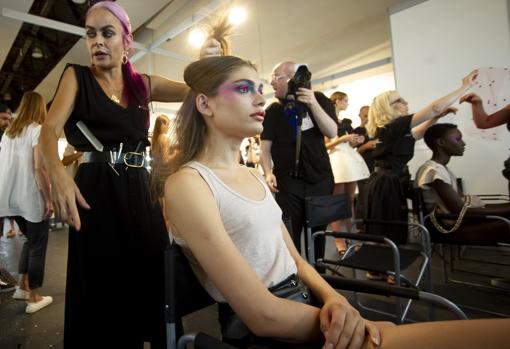 Peluquería y maquillaje de L'Orèal Paría en la MBFW Madrid