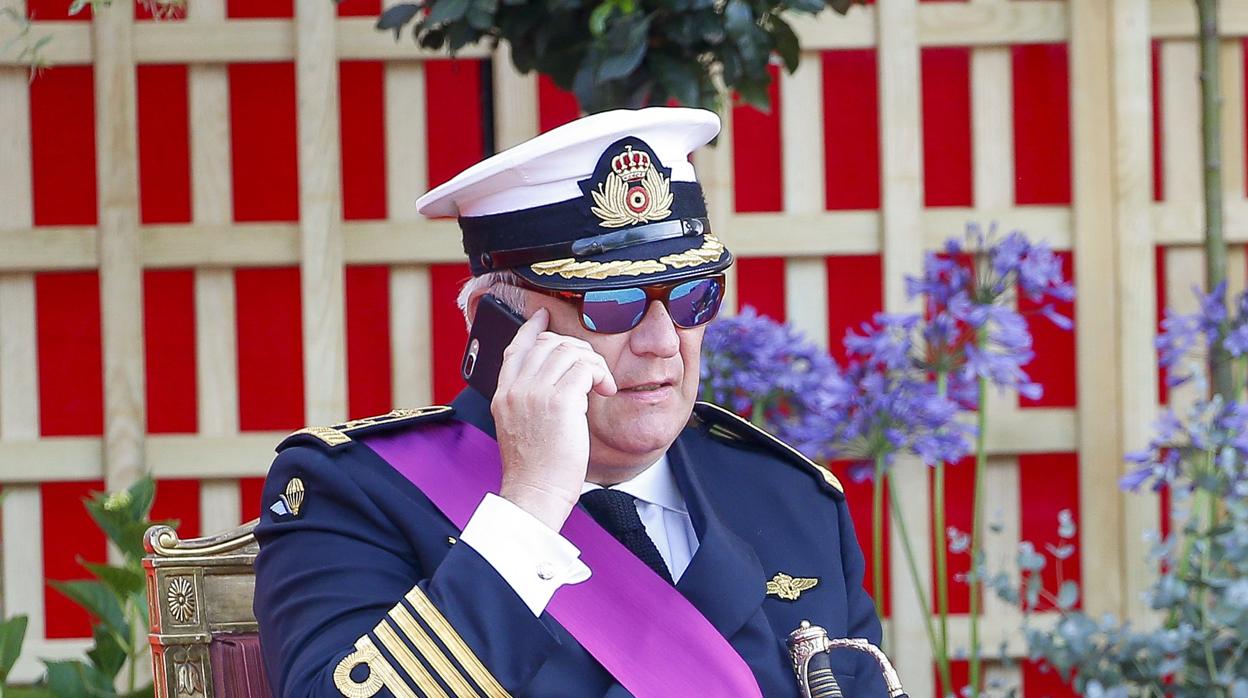 Laurent de Bélgica, durante la Fiesta Nacional