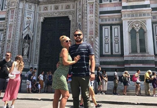 Belén Esteban y Miguel Marcos en la catedral de Florencia