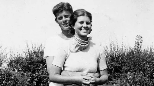 John F. Kennedy y su hermana, Rosemary