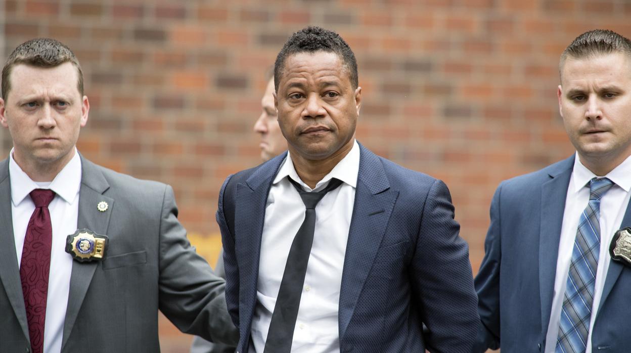 Cuba Gooding Jr tras ser arrestado por el Departamento Policial de Nueva York